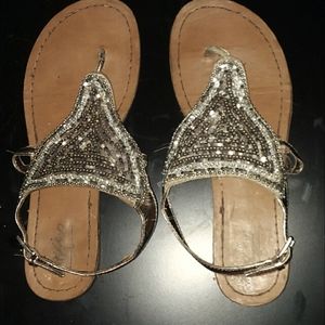 Women's sequin sandals
